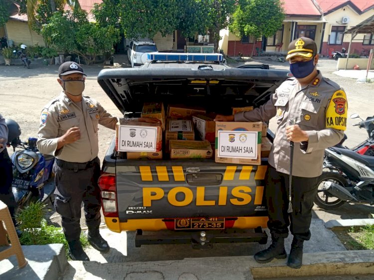 PEDULI COVID-19, POLRES ENDE BAGI SEMBAKO