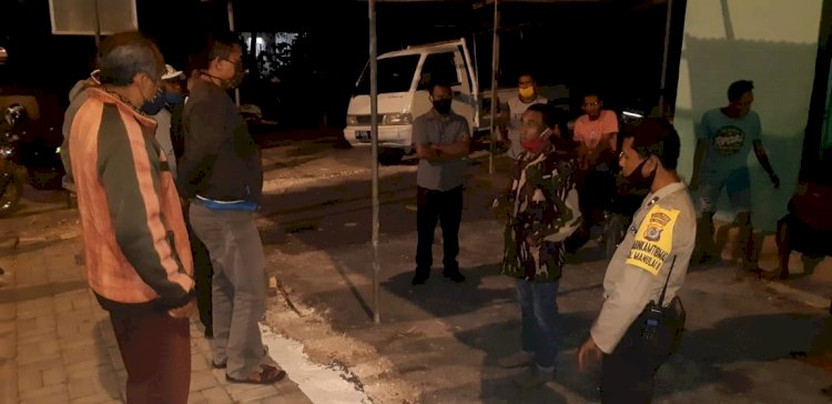 Sosialisasi dan Himbauan Cegah Virus Corona Oleh Bhabinkamtibmas Bersama Tim Satuan Tugas Percepatan Penanganan COVID 19 Kelurahan Manulai II