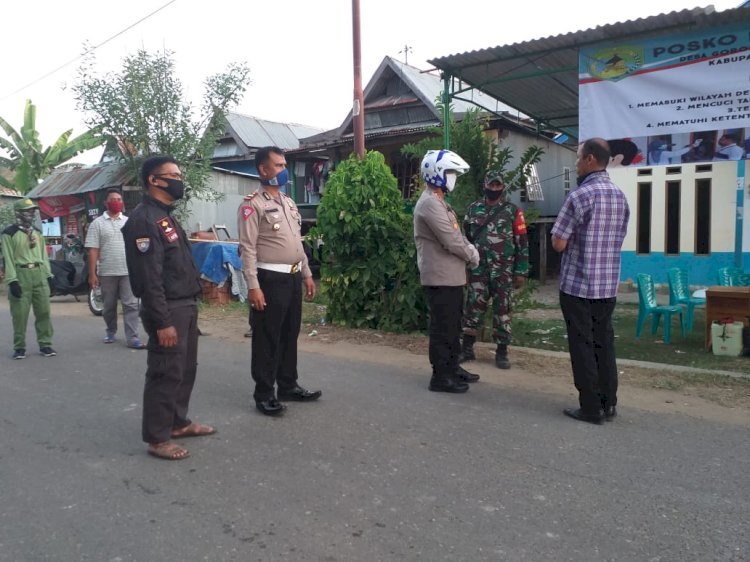 Tangkal Covid-19, Kapolres Mabar Tinjau Lokasi Check Point Dalam Kota Labuan Bajo