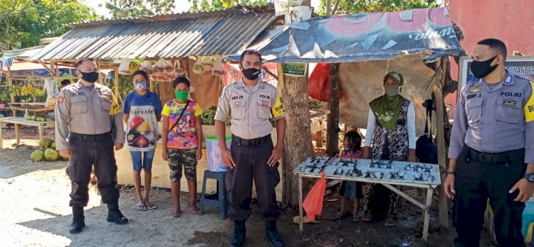 Upaya Bhabinkamtibmas Polsek Alak Himbau Warga Terkait Covid-19