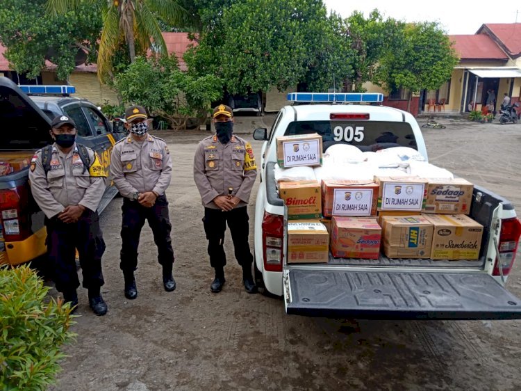 Gerakan Bakti Sosial Serentak, Polres Ende Dan Bhayangkari Cabang Ende Kembali berbagi Paket Sembako