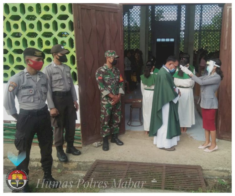 Ditengah Fase New Normal, Polres Mabar Lakukan Monitoring Dan Pengamanan Di Sejumlah Gereja