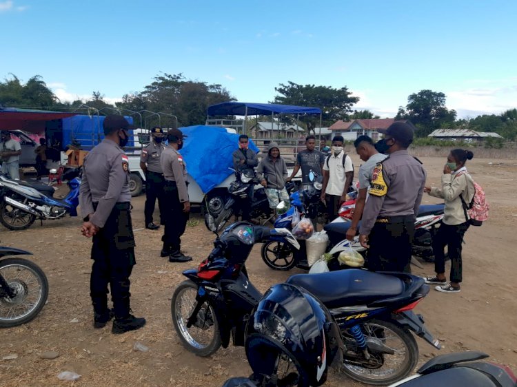 Kapolsek Biboki Anleu Imbau Warga Untuk Selalu taati Protokol Covid-19