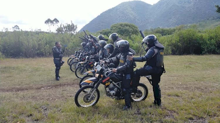 Jaga Kekompakan Dan Kesiapsiagaan , Sat Samapta Polres Manggarai Terus Lakukan Latihan