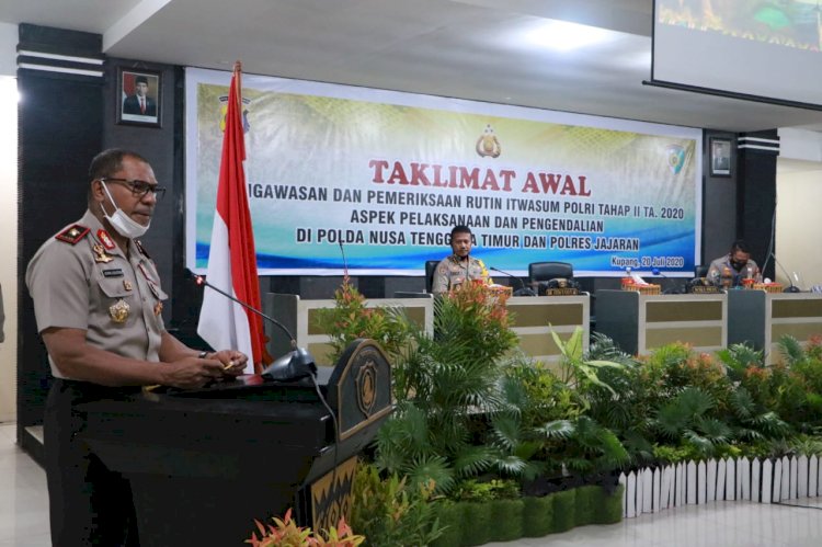 Wakapolda NTT Buka Taklimat Awal Wasrik Tahap II T.A. 2020 di Mapolda NTT