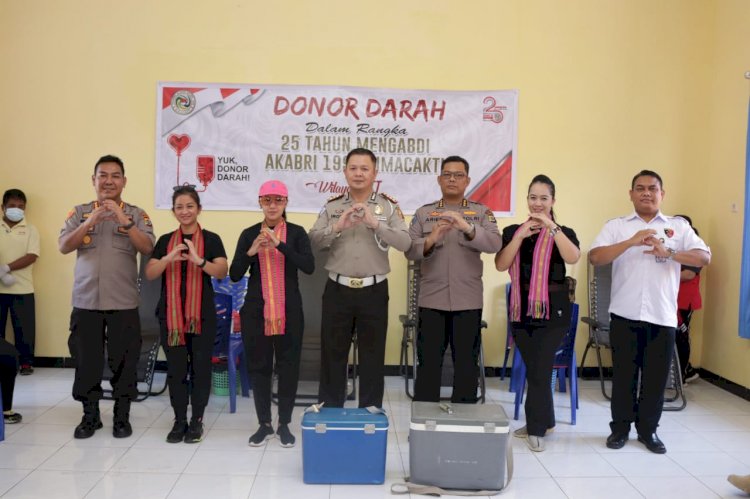 25 Tahun Pengabdian, AKABRI Angkatan 1995 Gelar Donor Darah