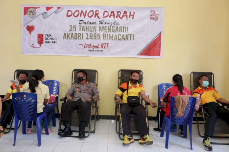 25 Tahun Pengabdian, AKABRI Angkatan 1995 Gelar Donor Darah