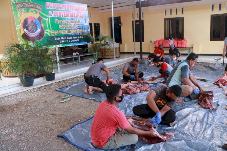 Hari Raya Idul Adha 1441 H, Polda NTT Distribusikan 2000 paket daging kurban ke Panti Asuhan