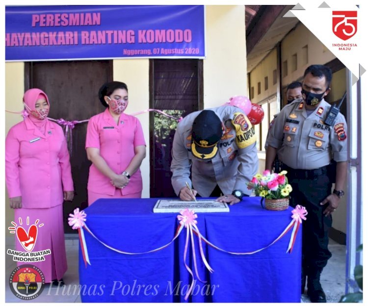 Kapolres Mabar AKBP Handoyo Santoso, S.I.K., M.Si. Resmikan Kantor Baru Bhayangkari Ranting Komodo