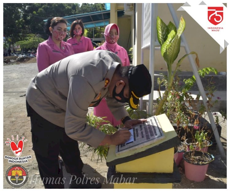 Kapolres Mabar Resmikan Kantor Bhayangkari dan Posyandu