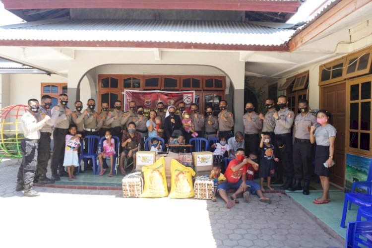 Dalam Rangka Hari Kemerdekaan RI ke-75, Serdik SIP 49 Polda NTT Gelar Baksos di Panti Asuhan Alma