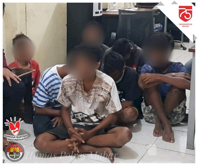 Petugas Bubarkan Balap Liar Ditengah Wabah, Amankan 4 Motor dan 7 Remaja