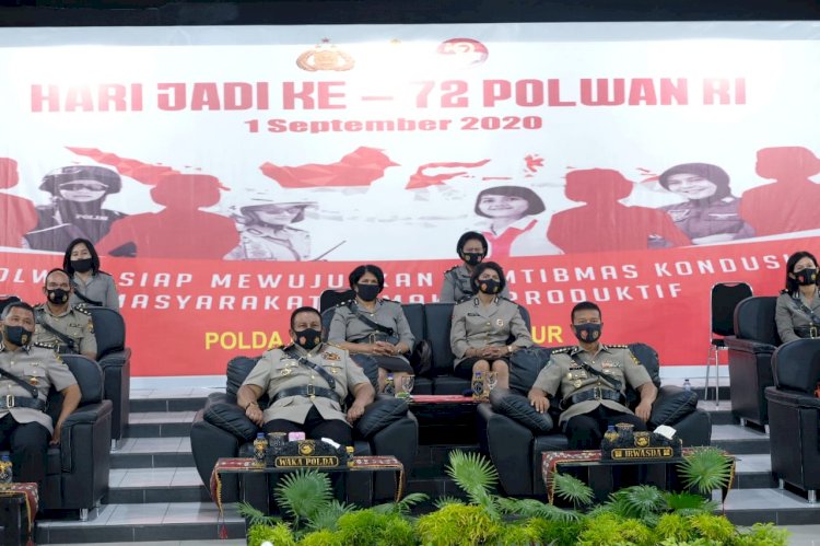 Polwan Polda NTT Rayakan Syukuran Hari Jadi ke -72 Secara Virtual dan Sederhana