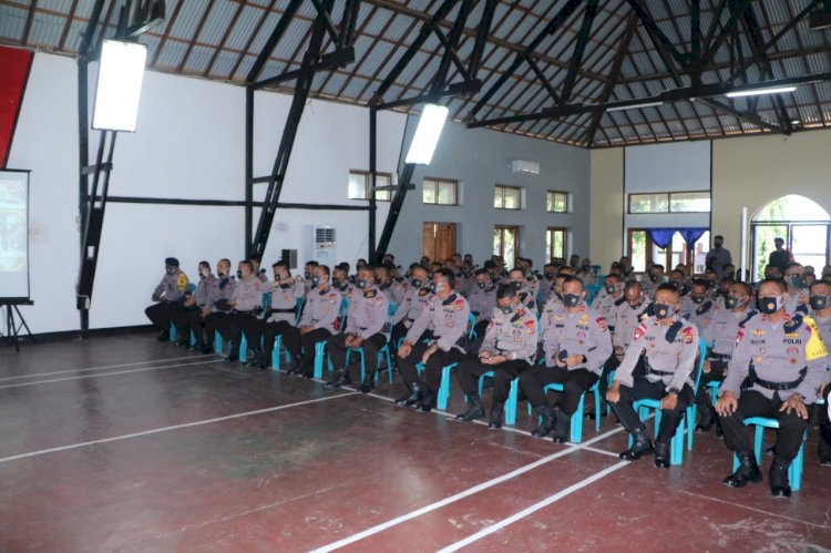 Tatap Muka Bersama Anggota Brimob, Ini Tiga Penekanan Kapolda NTT