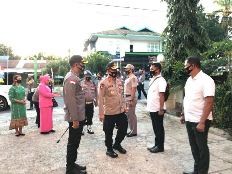 Tiba di TTU, Kapolda NTT dan Ketua Bhayangkari Daerah NTT Disambut Kapolres TTU