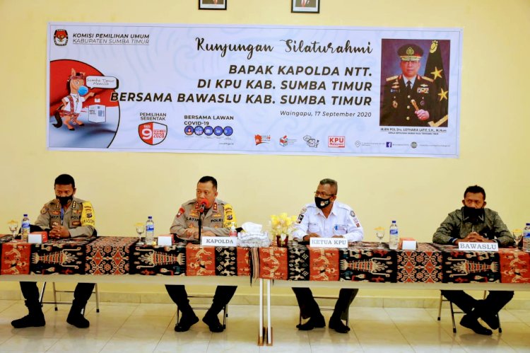 Pantau Langsung Kesiapan Pilkada 2020, Kapolda NTT Kunjungi KPUD Sumba Timur