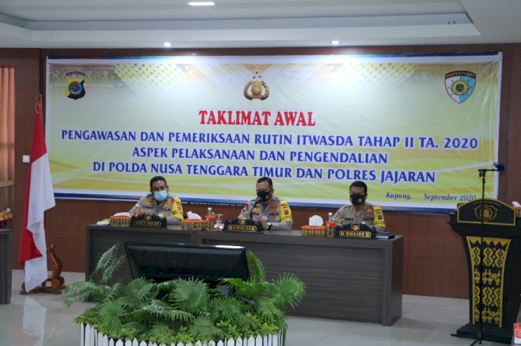 Kapolda NTT Buka Taklimat Awal Wasrik Tahap II T.A. 2020 Aspek Pelaksanaan dan Pengendalian