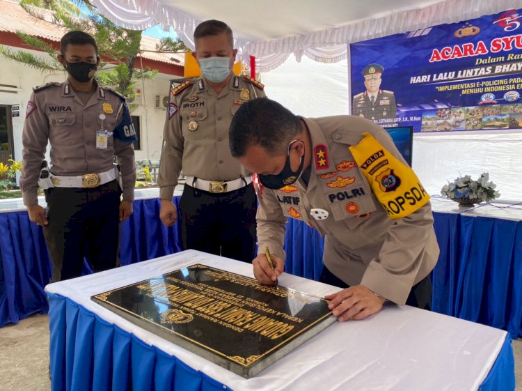 Di HUT Lantas Bhayangkara ke-65, Kapolda NTT Resmikan Gedung Fasmat SBST Ditlantas Polda NTT