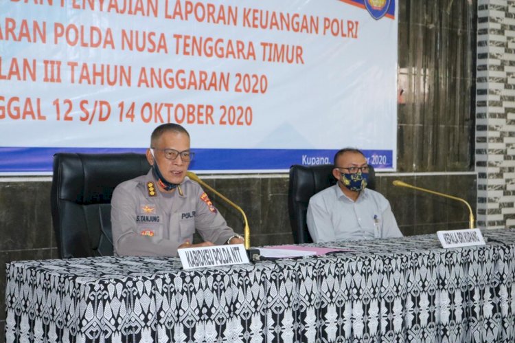 Bidkeu Polda NTT Gelar Kegiatan Penyusunan dan Penyampaian Laporan Keuangan Polda NTT dan Jajaran Triwulan III Tahun 2020