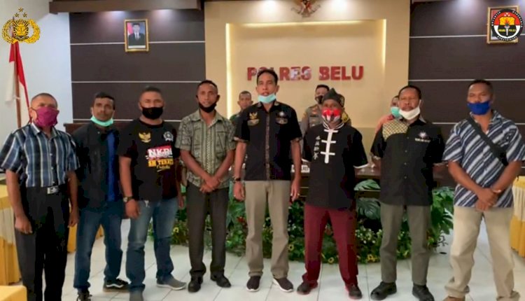 PSHT dan IKS Belu Nyatakan Sikap Dukung Polres Belu Jaga Kamtibmas Selama Pilkada 2020