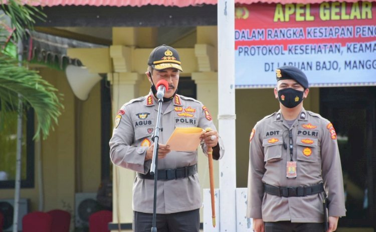 Kabaharkam Polri Pimpin Apel Gelar Pasukan Kesiapan Simulasi Protokol Keselamatan dan Keamanan