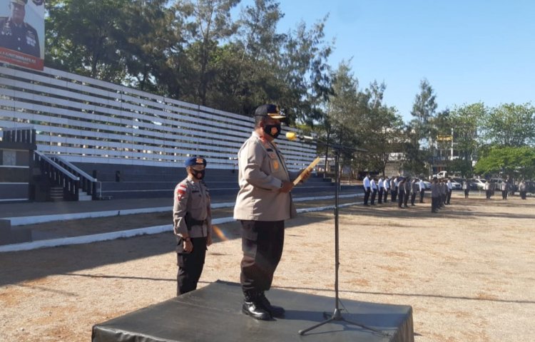 Pimpin Apel Pagi, Wakapolda NTT Ajak Personil Untuk Selalu Tertib Dalam Pelaksanaan Tugas