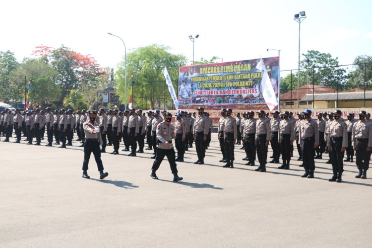 Kapolda NTT Buka Pendidikan Pembentukan Bintara Polri Tahun Anggaran 2020/2021 di SPN Polda NTT