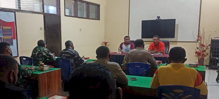 Kapolres Sikka Pimpin Rapat Koordinasi Lintas Sektoral Persiapan Penanggulangan Bencana Alam