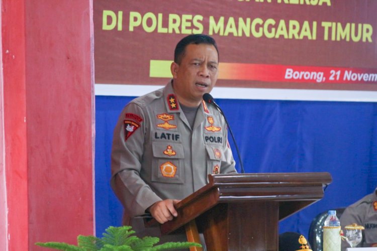 Kunker ke Polres Manggarai Timur, Kapolda NTT : Anggota Polri harus menjadi solusi, bukan bagian dari Masalah