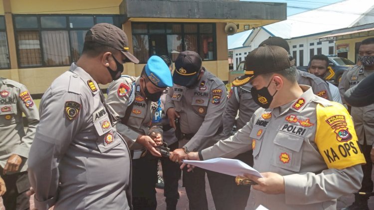 Bersama Para PJU, Kapolres TTS  Cek Senpi Dinas