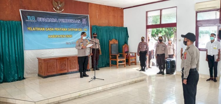 Kapolres Ende Buka Pelatihan Gada Pratama Satpam Gel VI Tahun 2020