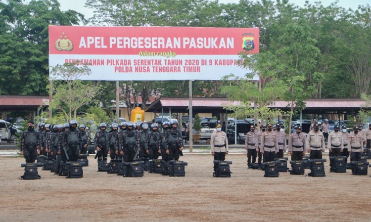 Polda NTT Gelar Apel Pergeseran Pasukan Pengamanan Pilkada Serentak Tahun 2020