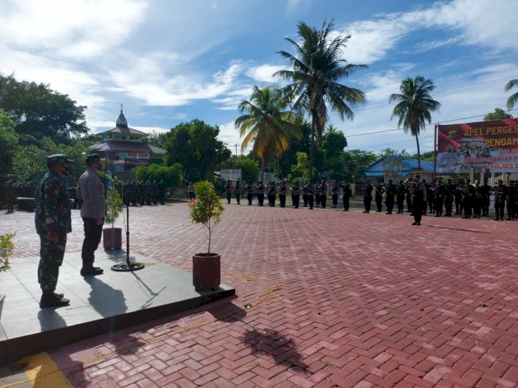 Di Masa Tenang Pilkada Sumba Timur, Polres Sumba Timur Laksanakan  Patroli Show Of Force