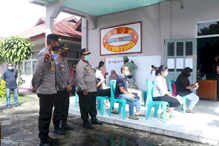 Wakapolda NTT Pantau Langsung Pelaksanaan Pengamanan Pemungutan Suara di Kota Bajawa