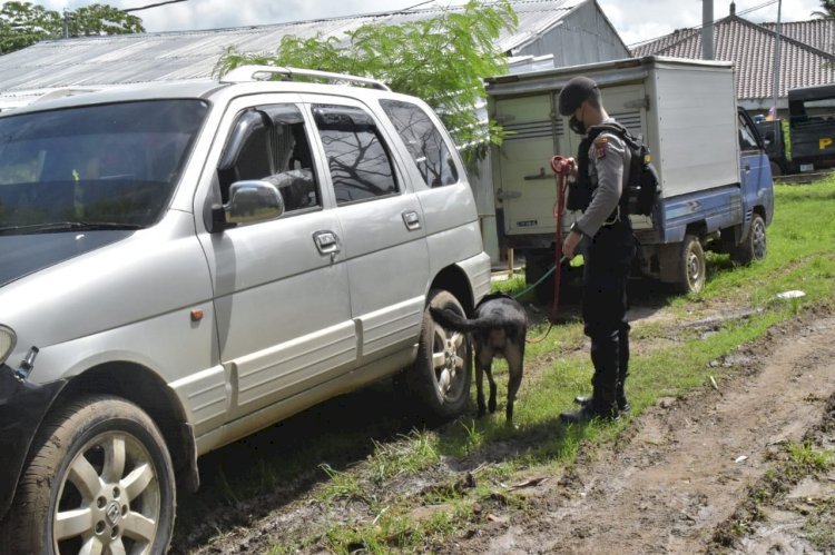 Rekapitulasi Penetapan dan Perhitungan Suara, Anjing Pelacak K9 dilibatkan Sterilkan Kantor KPUD Manggarai Barat