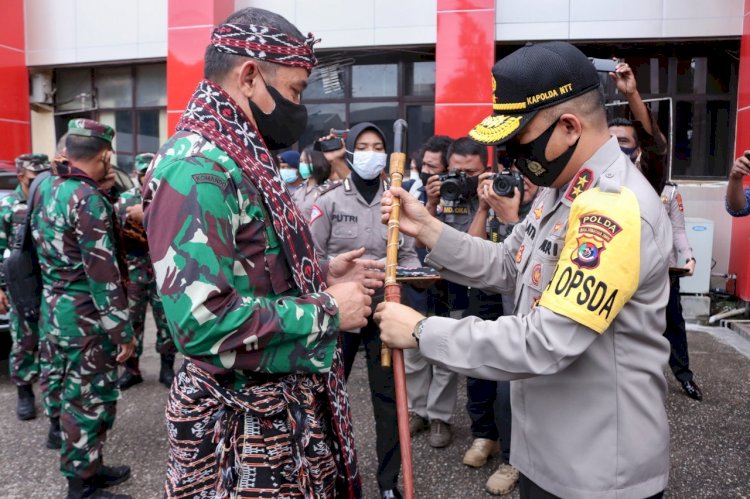 Kapolda NTT Sambut Kunjungan Pangdam IX/Udayana di Mapolda NTT