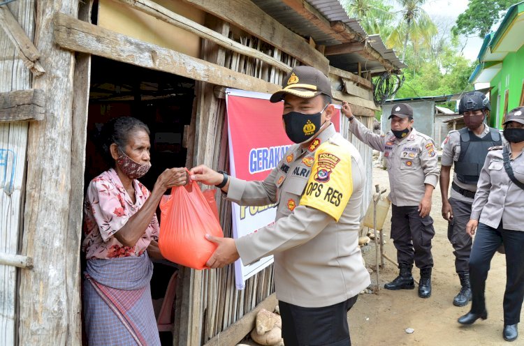 Kapolres TTS Pimpin Baksos  Polri Peduli Covid-19