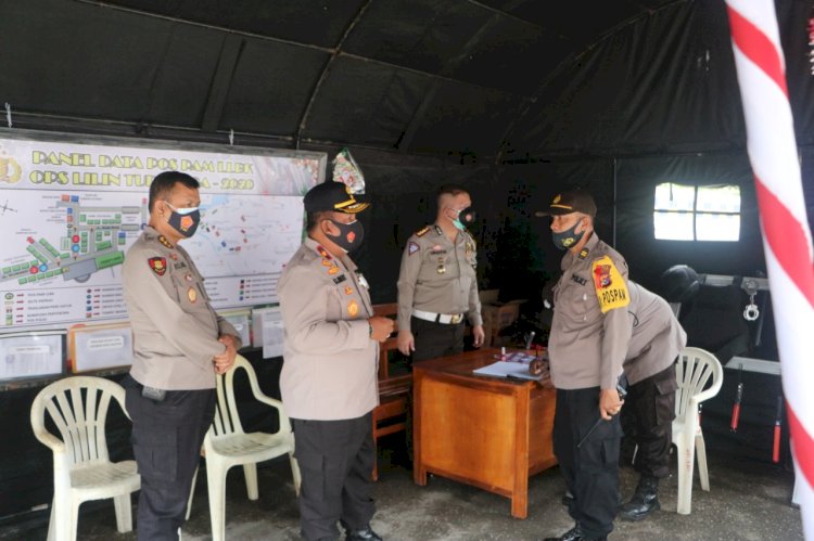 Cek Pos Pam OPS Lilin Turangga 2020, Wakapolda NTT : Imbau Masyarakat Untuk Patuhi Protokol Kesehatan