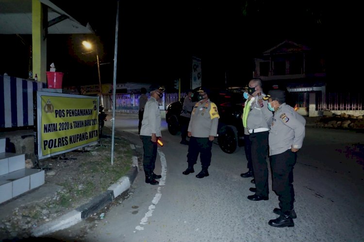 Kapolda dan Wakapolda serta Pejabat Utama Polda NTT Monitoring Sitkamtibmas Jelang Pergantian Tahun