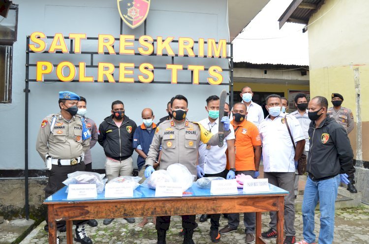 Polres TTS Gelar Press  Release Kasus Pembunuhan