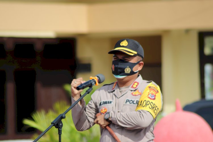 Apel Perdana Tahun 2021 Kapolres Kupang Tingkatkan Sinergitas dan Ibadah