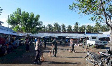 Jajaran Polres Sikka Gelar Bersih-Bersih Lingkungan Cegah Kasus DBD