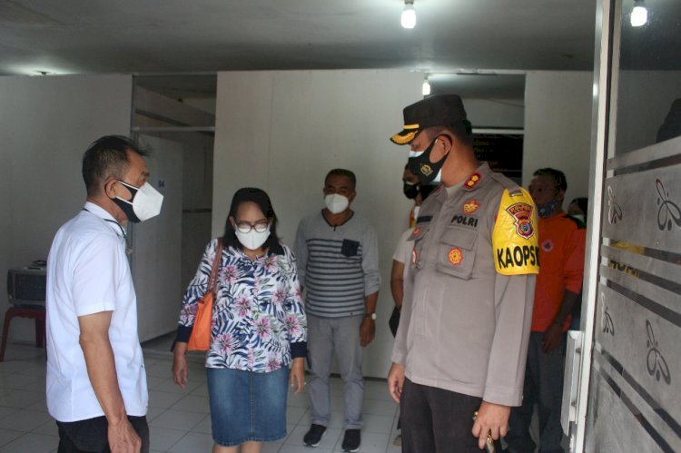 Kapolres Alor Bersama Instansi Terkait Tinjau Langsung Fasilitas Bangunan Isolasi Pasien Covid-19