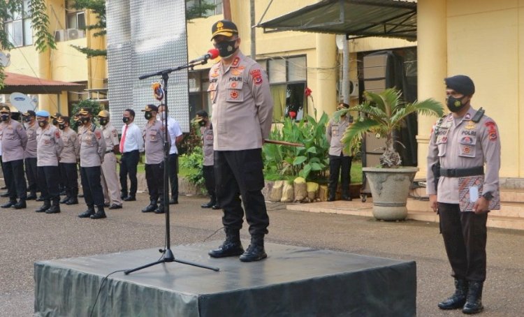 Beri Arahan Pada Apel Pagi, Kapolda NTT Berharap Seluruh Anggota Segera Mengetahui Program Presisi Kapolri