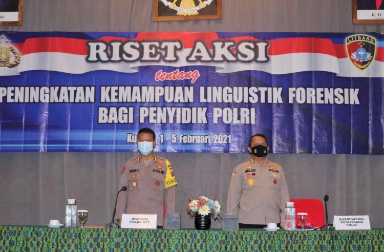 Irwasda Polda NTT Resmi Tutup Kegiatan Riset Aksi Peningkatan Kemampuan Linguistik Forensik Bagi Penyidik Polri di Polda NTT