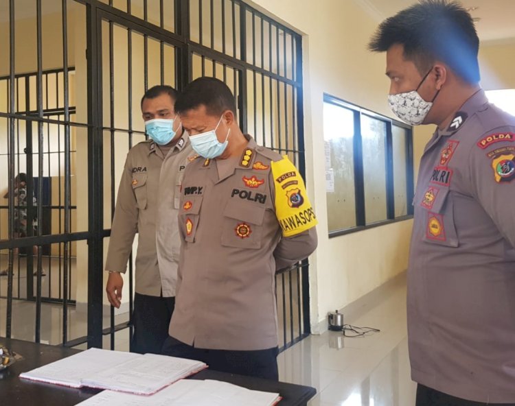 Irwasda Polda NTT Cek Kondisi Ruang dan Penghuni Sel Tahanan Direktorat Tahti