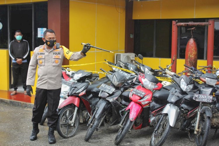 Awal Tahun 2021, Polres Sumba Barat Berhasil Ungkap Kasus Pencurian 12 Unit Sepeda Motor