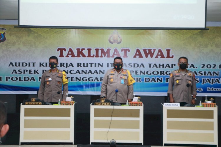 Wakapolda NTT Buka Taklimat Awal Audit Kerja Rutin Tahap I T.A. 2021