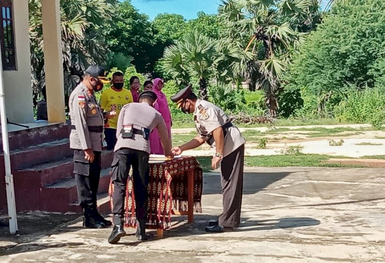 Kapolres Sabu Raijua Pimpin Upacara Pengukuhan Jabatan Wakapolres