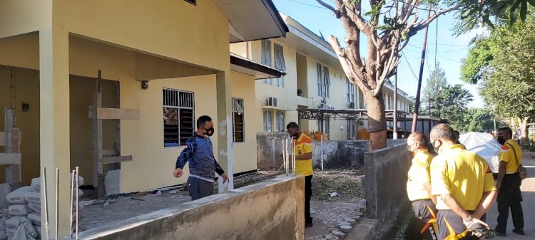 Kapolda NTT Lakukan Pengecekan Fisik Bangunan Mess Polwan dan Gudang beras serta Poliklinik